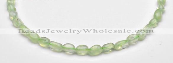 CPR19 A+ grade 7*10mm freeform natural Prehnite gemstone beads