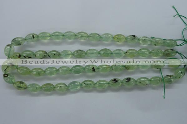 CPR208 15.5 inches 10*14mm rice natural prehnite beads wholesale