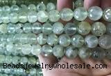 CPR364 15.5 inches 12mm faceted round prehnite gemstone beads