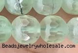 CPR366 15.5 inches 8mm faceted round prehnite gemstone beads