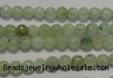 CPR51 15.5 inches 6mm faceted round natural prehnite beads