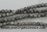 CPT101 15.5 inches 4mm round grey picture jasper beads