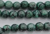 CPT301 15.5 inches 6mm round green picture jasper beads wholesale