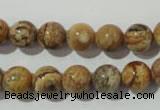 CPT453 15.5 inches 10mm round picture jasper beads wholesale