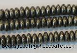 CPY101 15.5 inches 3*6mm rondelle pyrite gemstone beads wholesale