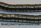 CPY117 15.5 inches 5*10mm heishi pyrite gemstone beads wholesale