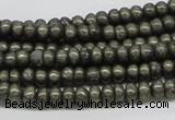 CPY37 16 inches 4*8mm rondelle pyrite gemstone beads wholesale