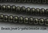 CPY421 15.5 inches 2.5*4mm rondelle pyrite gemstone beads