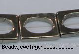 CPY570 15.5 inches 20*25mm rectangle pyrite gemstone beads