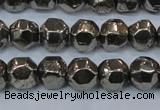 CPY617 15.5 inches 10mm nuggets pyrite gemstone beads