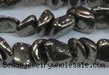 CPY623 15.5 inches 8*9mm - 9*10mm nuggets pyrite gemstone beads