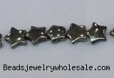 CPY657 15.5 inches 10*10mm star pyrite gemstone beads