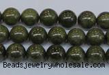 CPY752 15.5 inches 8mm round pyrite gemstone beads wholesale