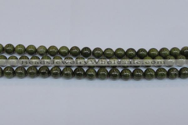 CPY754 15.5 inches 12mm round pyrite gemstone beads wholesale