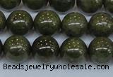 CPY755 15.5 inches 14mm round pyrite gemstone beads wholesale