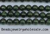 CPY760 15.5 inches 4mm round pyrite gemstone beads wholesale