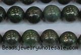 CPY764 15.5 inches 12mm round pyrite gemstone beads wholesale