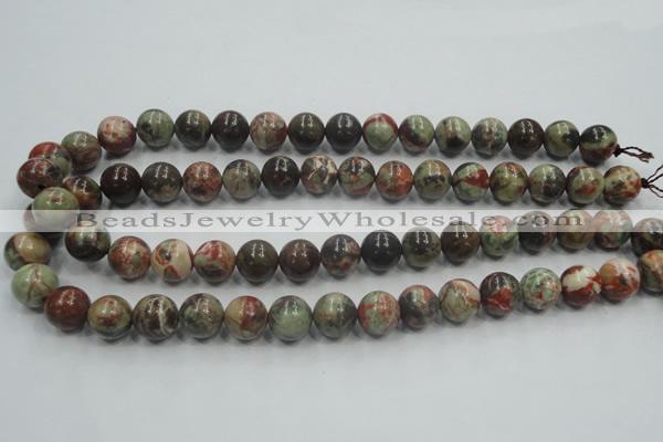 CRA01 15.5 inches 8mm round natural rainforest agate gemstone beads