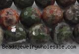 CRA105 15.5 inches 16mm faceted round rainforest agate beads