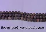 CRA121 15.5 inches 6mm round matte rainforest agate beads