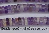 CRB1006 15.5 inches 2*5mm heishi dogtooth amethyst beads wholesale