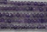 CRB102 15.5 inches 2.5*4mm faceted rondelle amethyst beads