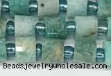 CRB1068 15.5 inches 4*6mm - 5*6mm faceted tyre amazonite beads