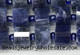 CRB1073 15.5 inches 5*8mm - 6*8mm faceted tyre sodalite beads