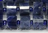 CRB1074 15.5 inches 7*9mm - 8*10mm faceted tyre sodalite beads