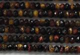 CRB108 15.5 inches 2.5*4mm faceted rondelle red & yellow tiger eye beads