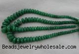 CRB1127 15.5 inches 5*8mm - 9*18mm faceted rondelle green aventurine beads