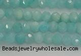 CRB1216 15.5 inches 4*6mm faceted rondelle amazonite beads