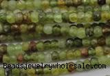 CRB122 15.5 inches 2.5*3.5mm faceted rondelle green garnet beads