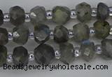 CRB1294 15.5 inches 4*6mm faceted rondelle labradorite beads