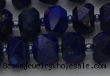 CRB1452 15.5 inches 10*14mm faceted rondelle lapis lazuli beads