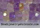 CRB1809 15.5 inches 6*10mm faceted rondelle ametrine beads