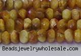 CRB1836 15.5 inches 4*6mm faceted rondelle golden tiger eye beads