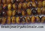 CRB1840 15.5 inches 4*6mm faceted rondelle yellow tiger eye beads