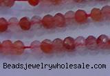 CRB1860 15.5 inches 2*3mm faceted rondelle south red agate beads