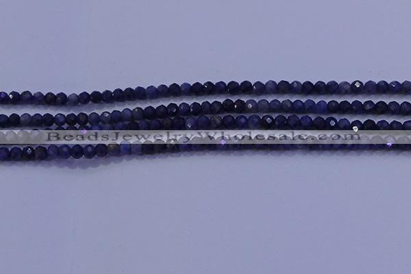 CRB1903 15.5 inches 2*3mm faceted rondelle sapphire beads