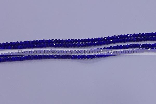 CRB1909 15.5 inches 2*3mm faceted rondelle lapis lazuli beads