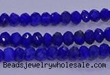 CRB1910 15.5 inches 2.5*4mm faceted rondelle lapis lazuli beads