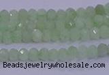 CRB1912 15.5 inches 2*3mm faceted rondelle green opal beads