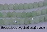 CRB1913 15.5 inches 2.5*4mm faceted rondelle green opal beads