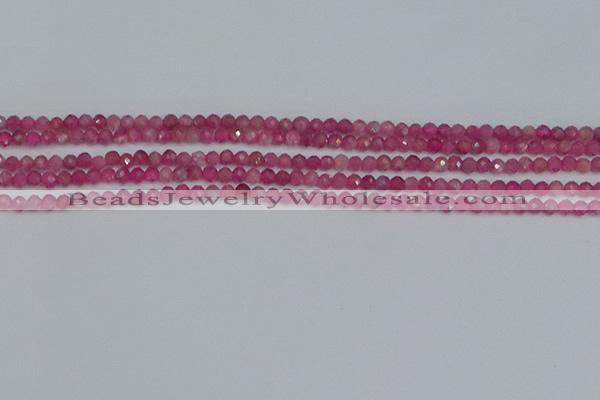 CRB1935 15.5 inches 2*3mm faceted rondelle pink tourmaline beads