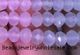 CRB1961 15.5 inches 3.5*5mm faceted rondelle white moonstone beads