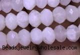 CRB1966 15.5 inches 4*6mm faceted rondelle white moonstone beads