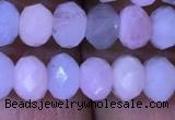 CRB1968 15.5 inches 4*6mm faceted rondelle morganite beads