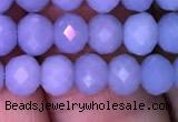 CRB1983 15.5 inches 4*6mm faceted rondelle blue angel skin gemstone beads