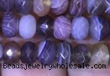 CRB1994 15.5 inches 4*6mm faceted rondelle Botswana agate beads